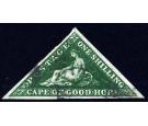 SG8b. 1859 1/- Deep dark green. Superb used with excellent colou