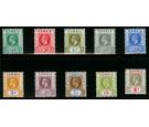 SG108-117. 1921 Set of 10. A brilliant fresh mint...