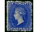 SG38. 1881 4d Bright blue. Very fine and fresh mint...