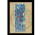 SG57. 1894 "1/2" on half of 1d Dull blue. Brilliant fine used on