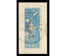 SG58c. 1894 "1/2" on half of 2 1/2d Pale blue. Brilliant fine us