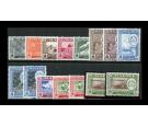 SG68-79a. 1957 Set of 12 plus perf. varieties. U/M mint...