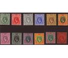 SG45-56. 1912 Set of 12. Superb fresh mint...