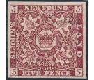 SG5. 1857 5d Brown-purple. Superb fresh mint...