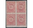 SG18. 1861 4d Rose-lake. Beautiful mint block...