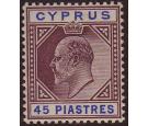 SG71. 1904 45pi Dull purple & ultramarine. Brilliant fresh mint.