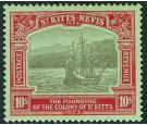 SG58. 1923 10/- Black and red/emerald. Very fine fresh well sent