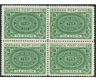 SG S1. 1898 10c Blue-green. Choice superb fresh mint block...