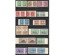 SG375-388. 1942 Set of 14. 'IMPERFORATE PAIRS' Brilliant fresh U