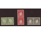 SG71a,72c & 74a. 1934 The 3 values in U/M composite pairs...