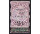 SG62. 1897 2 1/2d on 6d Dull purple and green. Brilliant fresh m