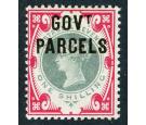 SG O72. 1900 1/- Green and carmine. Brilliant fresh mint...