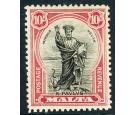 SG209. 1930 10/- Black and carmine. Superb fresh well centred mi