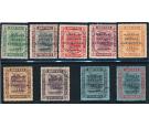 SG51-59. 1922 Set of 9. Superb fine used...