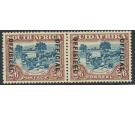 SG O19c. 1946 2/6 Blue and brown. Diaeresis over second 'E' of '