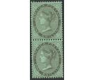 SG54a. 1910 1/- Black/green. '$' for 'S' in 'SHILLING'. U/M gem.