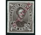 1859. 10c Brown Plate Proof on India paper...