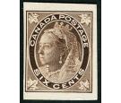 1897 6c Brown. Plate proof on card...