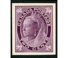 1897. 2c Violet. Plate Proof on card...