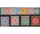 SG83-98. 1913 Set of 12. Superb fresh mint...