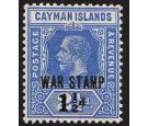 SG55. 1917 1 1/2d on 2 1/2d Deep blue. Superb fresh mint...