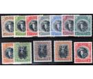 SG201-212. 1920 Set of 12. Choice superb fresh mint...