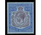 SG240b. 1923 $25 Purple and blue/blue. Superb fresh well centred