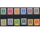 SG45-56. 1902 Set of 12. Brilliant fresh mint...