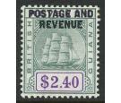 SG251. 1905 $2.40 Green and violet. Choice mint...