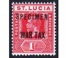 SG90s. 1916 1d Scarlet. 'Specimen'. U/M mint...