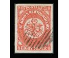 SG8. 1857 8d Scarlet-vermilion. Superb fine used with large marg