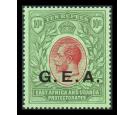 SG60a. 1917 10r Red and green/green, emerald back. Brilliant fre