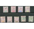 SG67-75. 1899 Set of 9. Brilliant fine used...