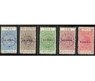 SG122-126. 1914 Set of 5. Superb fresh mint...