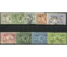 SG43-51. 1925 Set of 9. Superb fine used...