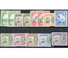 SG135-144. 1934 Set complete with perf varieties, brilliant mint