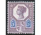 SG207. 1887 5d Dull purple and blue (Die 1). Brilliant fresh...