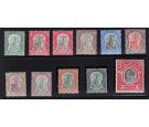 SG14-23. 1903 Set of 10. Exceptional fresh mint...