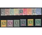 SG181-195. 1910 Set of 15. Exceptional fresh mint...