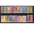 SG123-140. 1922 Set of 17. Superb used...