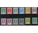 SG28-39. 1910 Set of 11. Brilliant fresh mint...