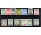 SG1-12. 1911 Set of 13. Brilliant fresh mint...