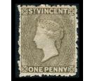 SG37. 1881 1d Drab. Choice superb fresh well centred mint...