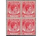 1945 8c Scarlet. 'Unissued'. U/M mint block of 4...