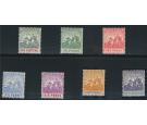 SG135-144. 1905 Set of 7. Very fine fresh mint...