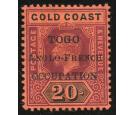 SG H46. 1915 20s Purple and black/red. Very fine well centred mi