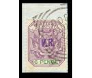 SG6. 1900 6d Lilac and green. Superb fine used on piece...