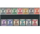 SG38-50. 1942 Set of 13. Extremely fine mint...