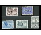 SG O191-O195. 1950-53. Sets brilliant U/M mint...