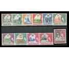 SG43-53. 1954 Set of 11. Post Office fresh U/M mint...